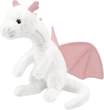 15.75" Dragon Stuffed Animals Toy, Soft Flying Dragon Plush Pillow.Kawaii Cute Animal Plushies Toy Gifts for Kids and Lovers for Birthday, Christmas,HalloweenWhite.