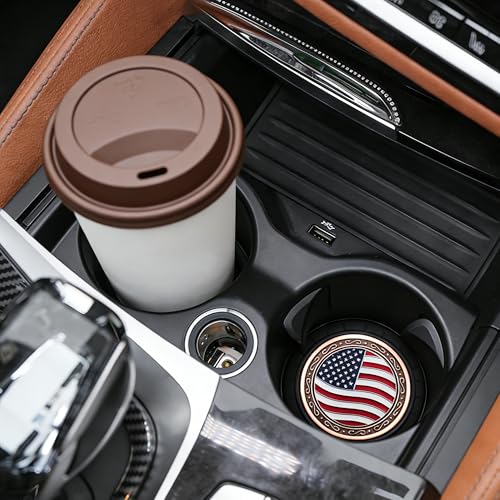 Portavasos para carro con diseño de bandera USA miniatura 6