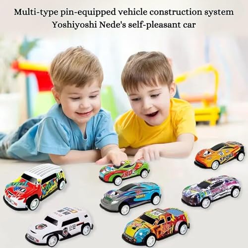Image of Die-Cast Racing Car Toy for Kids 3+ Year Old 6PCS Pull Back and Go Multicolor Alloy Metal Die Cast Unbreakable Car Vehicles for Boys and Girls Sports Cars Collection Birthday Gift for Children