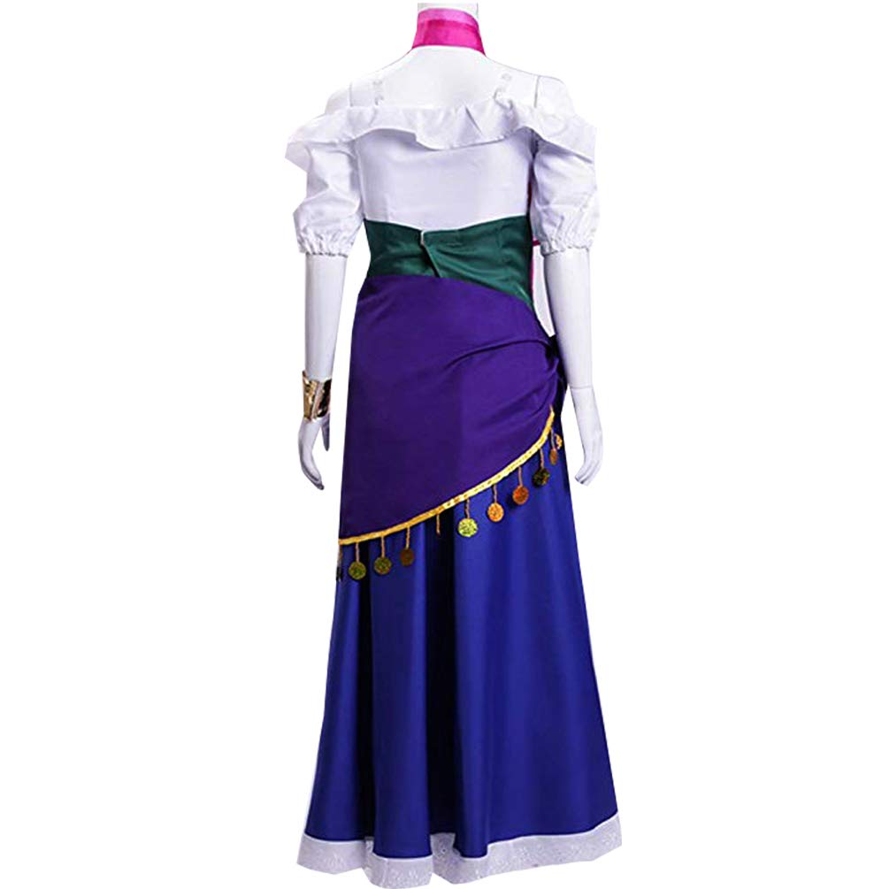 strapless open back dress Cosplay Costume Nico Robin Season 2 Budget Friendly Fullset Purple Women  Halloween Carnival Party Outfits main image 1
