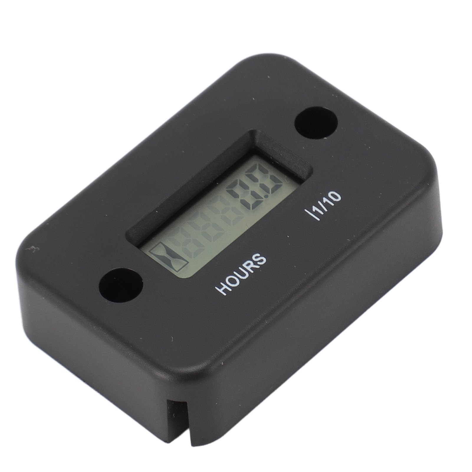 Runleader Compteur Horaire Numérique, Compteur Horaire Numérique, ABS étanche aux Chocs, Enregistrement de 9999,9 Heures 99999 Tr/min, Installation Facile Batterie, pour