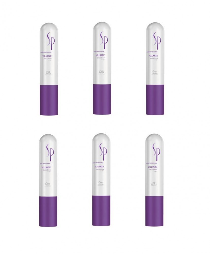 Wella SP Volumize Emulsion 6 x 50 ml für feines Haar System Professional Care Haar-Kur