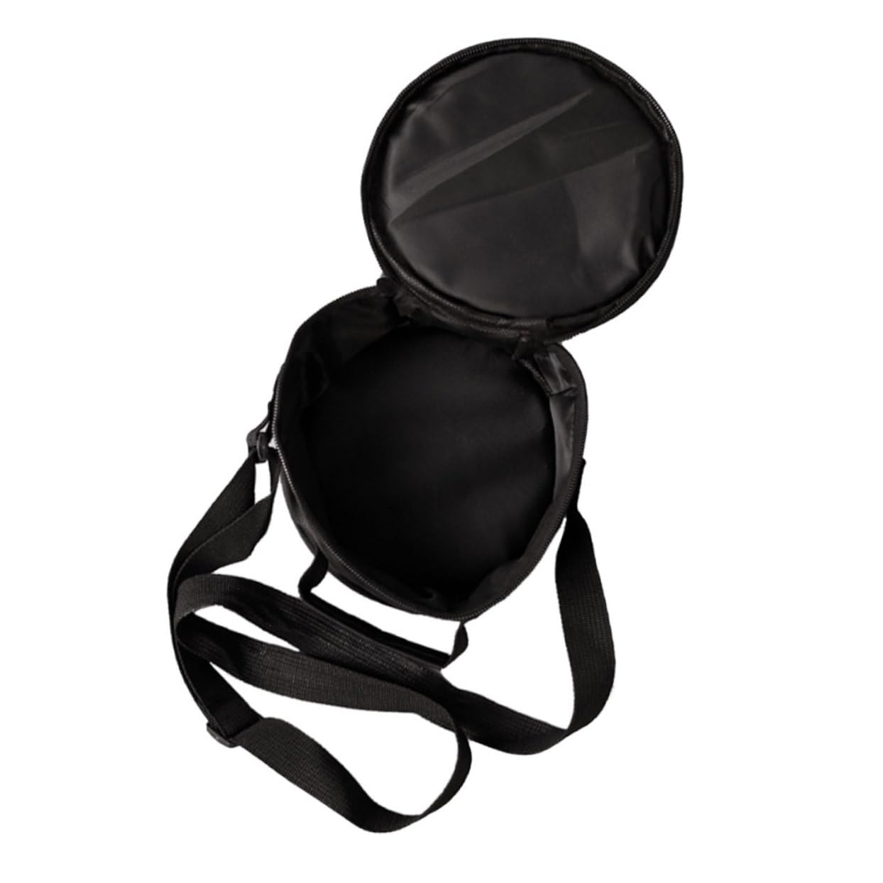 NULYLU 8-inch 11-tone Steel Tongue Drum Pouch Anti-collision Black Crossbody Bag for Portable Drum Storage