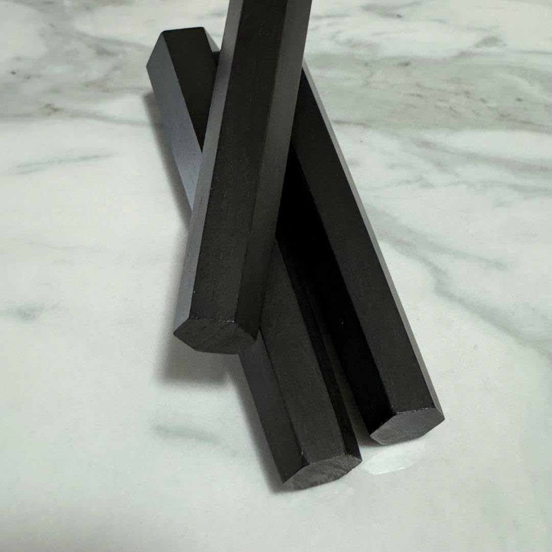 三味線糸巻き 本黒 素六 八分 緩まない糸巻き 素六黒檀 太棹用