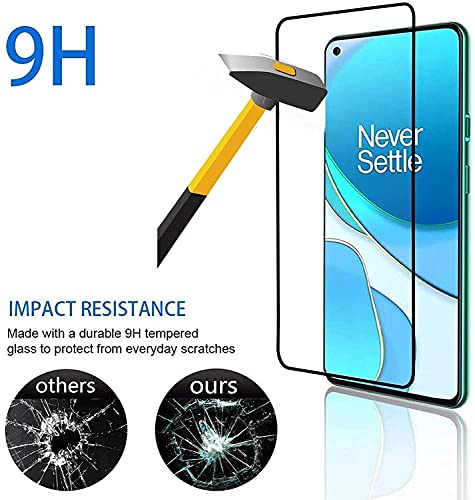 Image of HD Tempered Glass Screen Protector Compatible For OnePlus 8T With Edge To Edge Coverage And Easy Installation Kit
