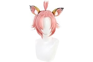 Genshin Impact Diona Yellow Pink Short Hair Wig