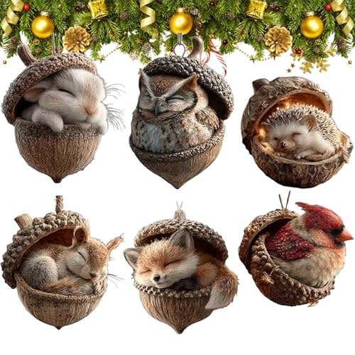 Weihnachtskugel Tiere Forest Animal Acorn Ornaments Cozy Forest...