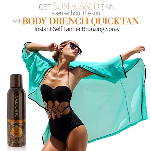 Image of Body Drench QuickTan Instant Bronze Self Tanning Spray - Fast-Drying Self Tanner Spray for Natural-Looking Tan, 6 oz, 2 Pack