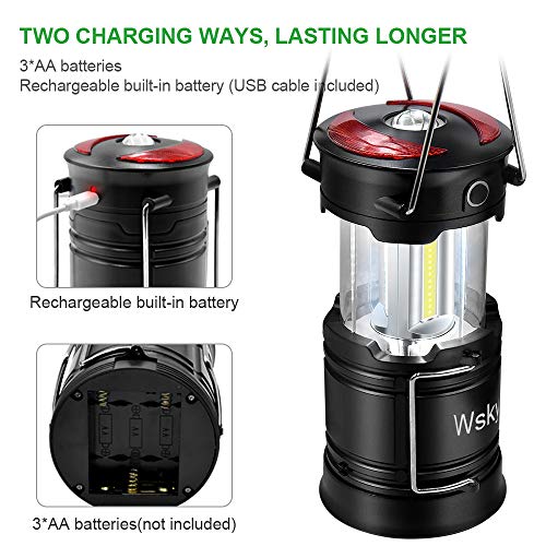 image for Wsky Rechargeable Camping Lantern - Best Camp Light Caming Lamp- High 