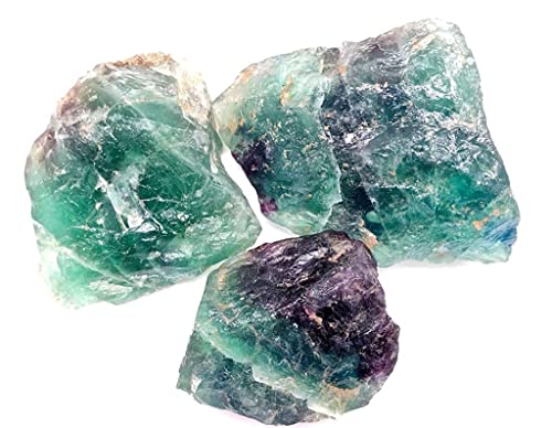 Multi-Fluorite pour La Guérison du Reiki - Pierre Brute Vastu et Équilibrage du Chakra 400g