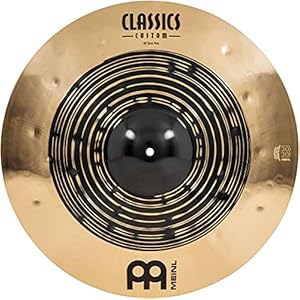 Meinl Cymbals Classics Custom Dual 20″ Ride Cymbal, Donker en Briljant Finish – Made in Germany – voor Rock, Metal en Fusion, 2 jaar garantie, (CC20DUR)