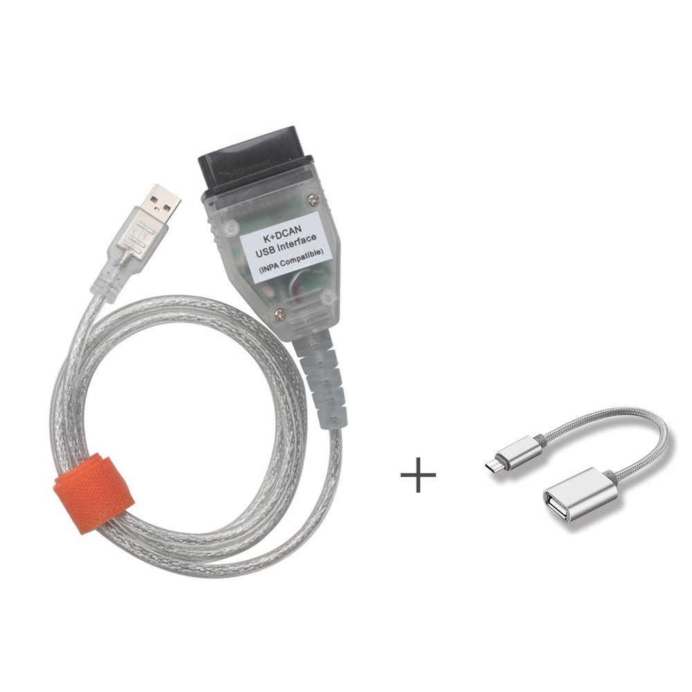 Yueku K+DCAN Ediabas Diagnostic Cable Compatible with BMW E Serials Work with NCS Coding Winkfp Tool32 Programing