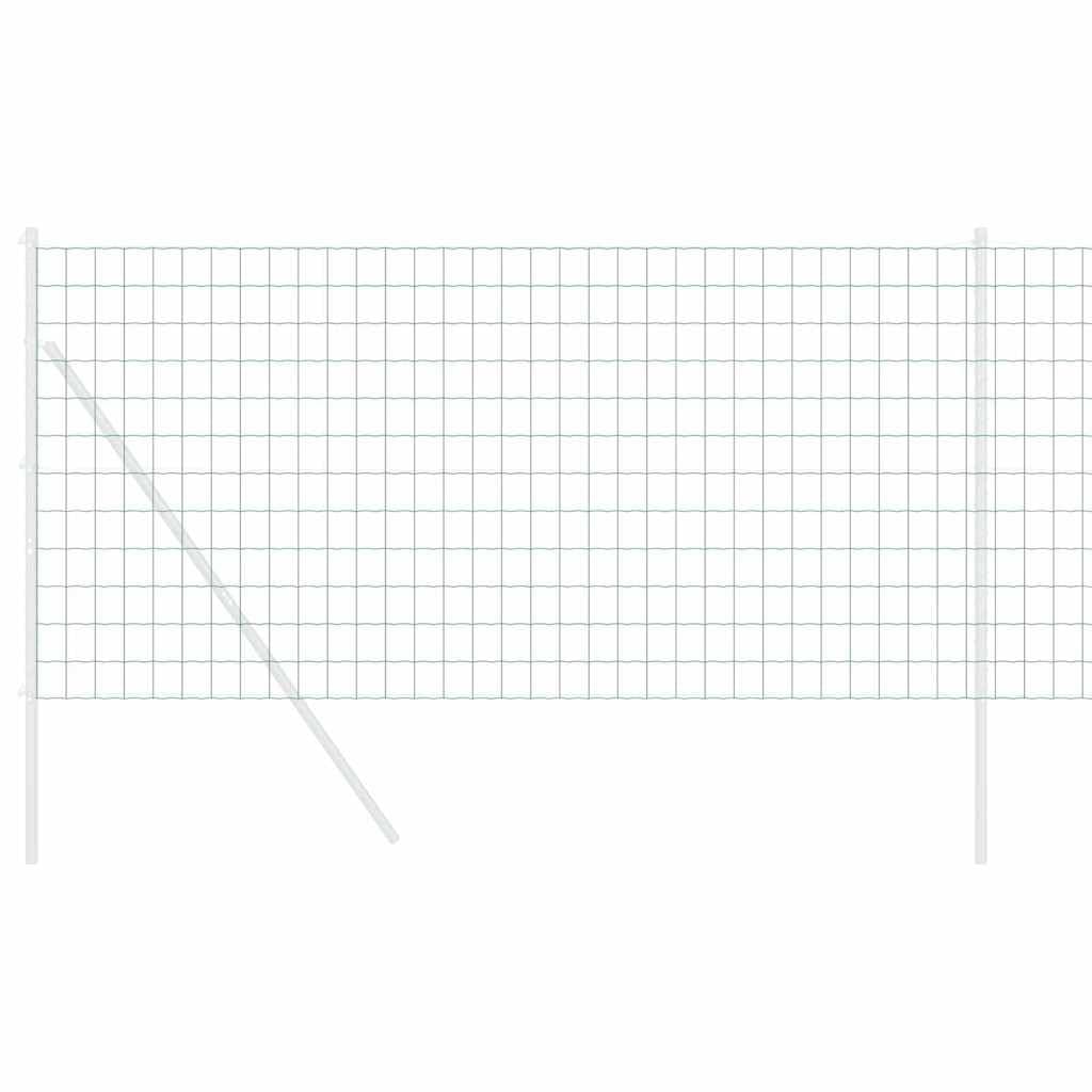 Ogrodzenie euro, zielone, 1,2 x 10 m, żelazo powlekane PCW, wytrzymałe metalowe ogrodzenie do ogrodu, na taras, trwała bariera zewnętrzna