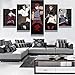 Produktbild SHANYUR Bilder Vlies Leinwandbild Kunstdruck modern Wandbilder Wanddekoration Design Wand Bild 5 Teilig Naruto 25/20/15x10(cm) with Frames