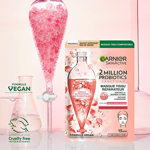 Masque Visage Réparateur Probiotiques Skinactive Garnier Le Masque Tissu - vue 6