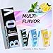 Natural Flavored Air Inhaler 6 Pack, Vaporless Smokeless Inhaler for Craving Relief, Nicotine-Free Lung Detox Oral Fixation, Non-Electric, Multi-Flavor