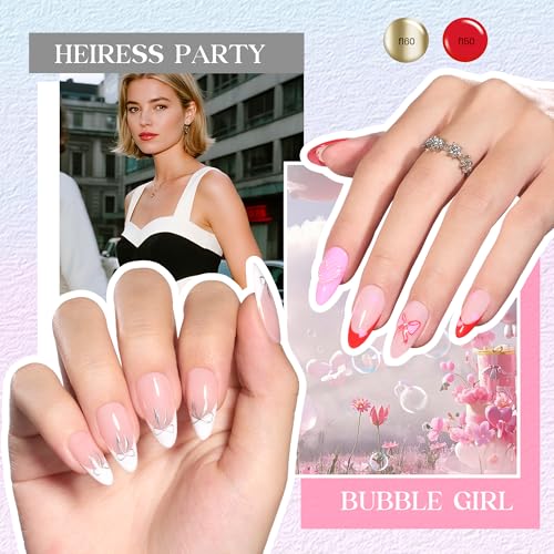 Image of Beetles Gel Nail Polish Kit with U V Light -54 Pcs Gel Nail Kit Four Seasons Glow 32 Colors Set with Base Matte & Glossy Top Coat Soak Off Home Salon Nails DIY Manicure Gifts for Women