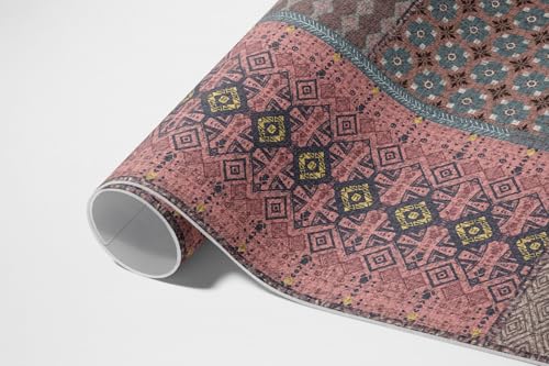 Tapis en vinyle maison deco rectangle 60x90 cm résistant en PVC