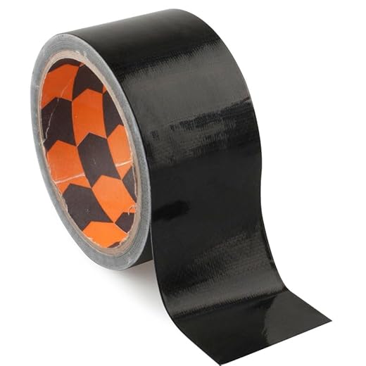 PRENDELUZ Cinta Americana Compacta 10m x 50mm Negra - Resistentes, adhesivas, ideales para reparaciones y manualidades en el hogar y oficina.