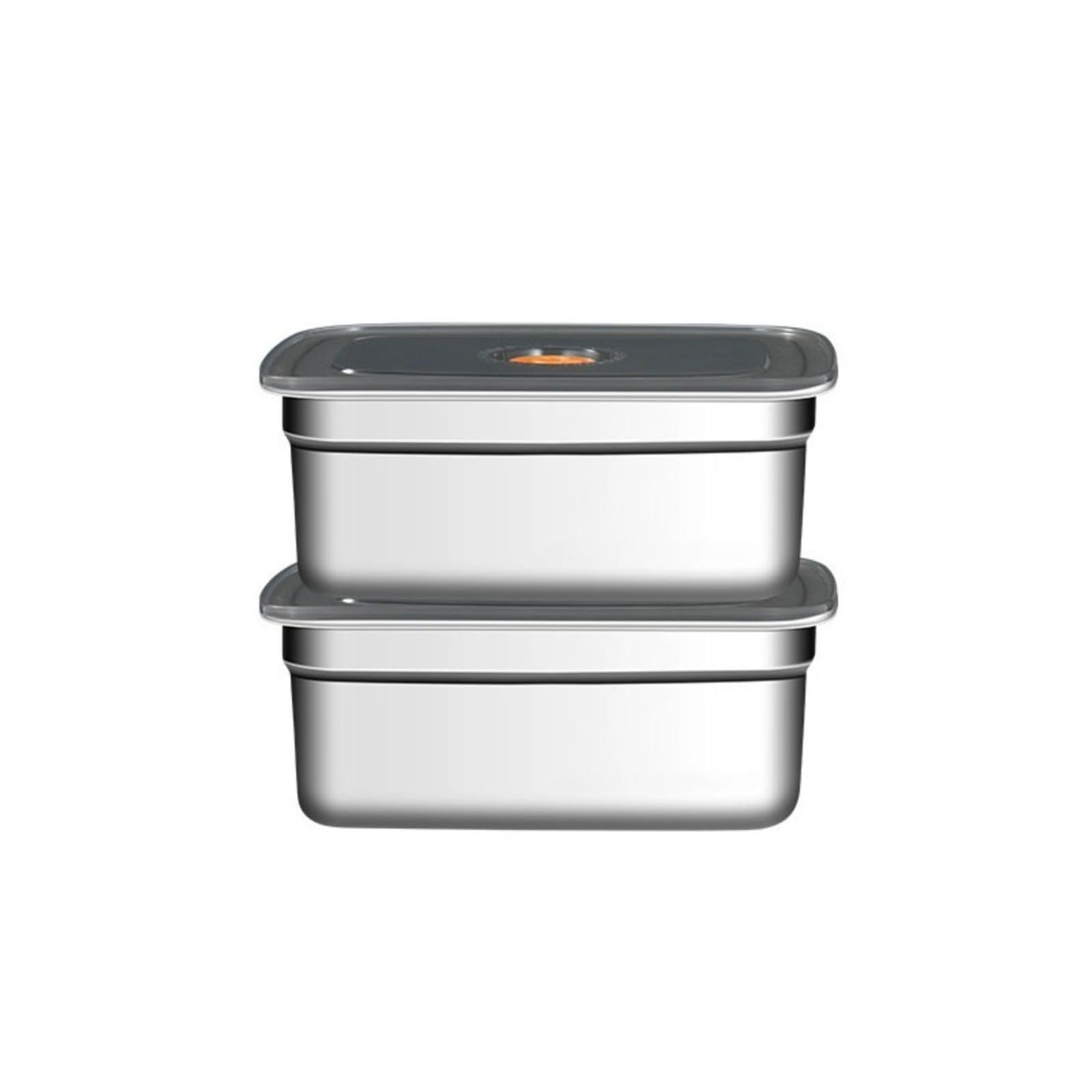 IHUAHSHUA Stainless steel food storage container with lid, airtight lunch box, storage and meal prep box, reusable, suitable for lunch and leftovers, freezer safe