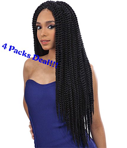Janet Collection Havana Twist Mambo Style Jumbo Chunky Twist 24" Braid-4 Packs Deal (1)
