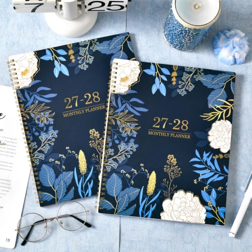 2027-2028 Monthly Planner - 2 Year Monthly Planner/Calendar 2027-2028, Jan 2027 - Dec 2028, 11" x 9", 24 Monthly Planner with Tabs, Back Pocket, Holidays, Twin-Wire Binding, Note Pages - Image 2