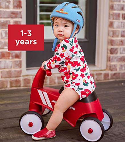 Radio Flyer Scoot About Sport Ride On, Ages 1-3, Stable Wide Front Wheels, Front Steering, Clear Kick Path, Under Seat Storage, Easy-Glide Wheels, Toddler Ride On, Amazon Exclusive - Image 3