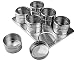 New 6 Piece Magnetic Spice Rack Space Saver w/ See-Through Lids