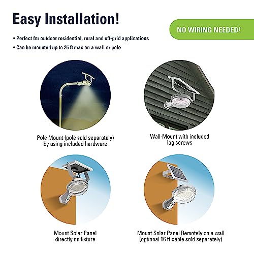 HALO Solar Powered High Brightness 5000 Lumens Motion Activated Outdoor LED Security Area Light by HALO - Image 9