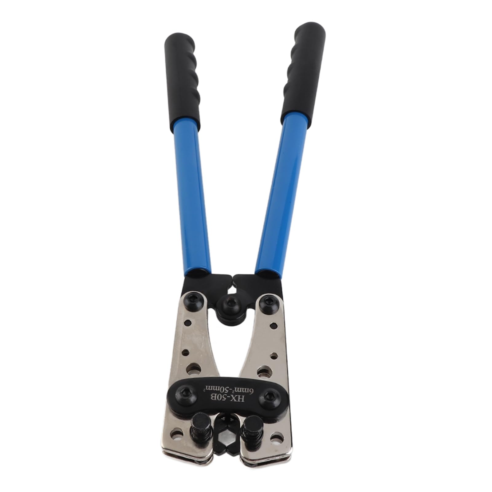 GOTOTOP Pinza Crimpatrice Professionale, 6-50 mm², Crimpatrice Esagonale per Cavi Batteria, Blu