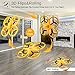 Jeestam Mini Drone for Kids, 2.4G Gravity Sensor RC Nano Quadcopter with Infrared Obstacle Avoidance, Hand Control, Throw to Fly, Altitude Hold, 3D Flips & Cool Light, Boys Girls Gift Toys (Yellow)