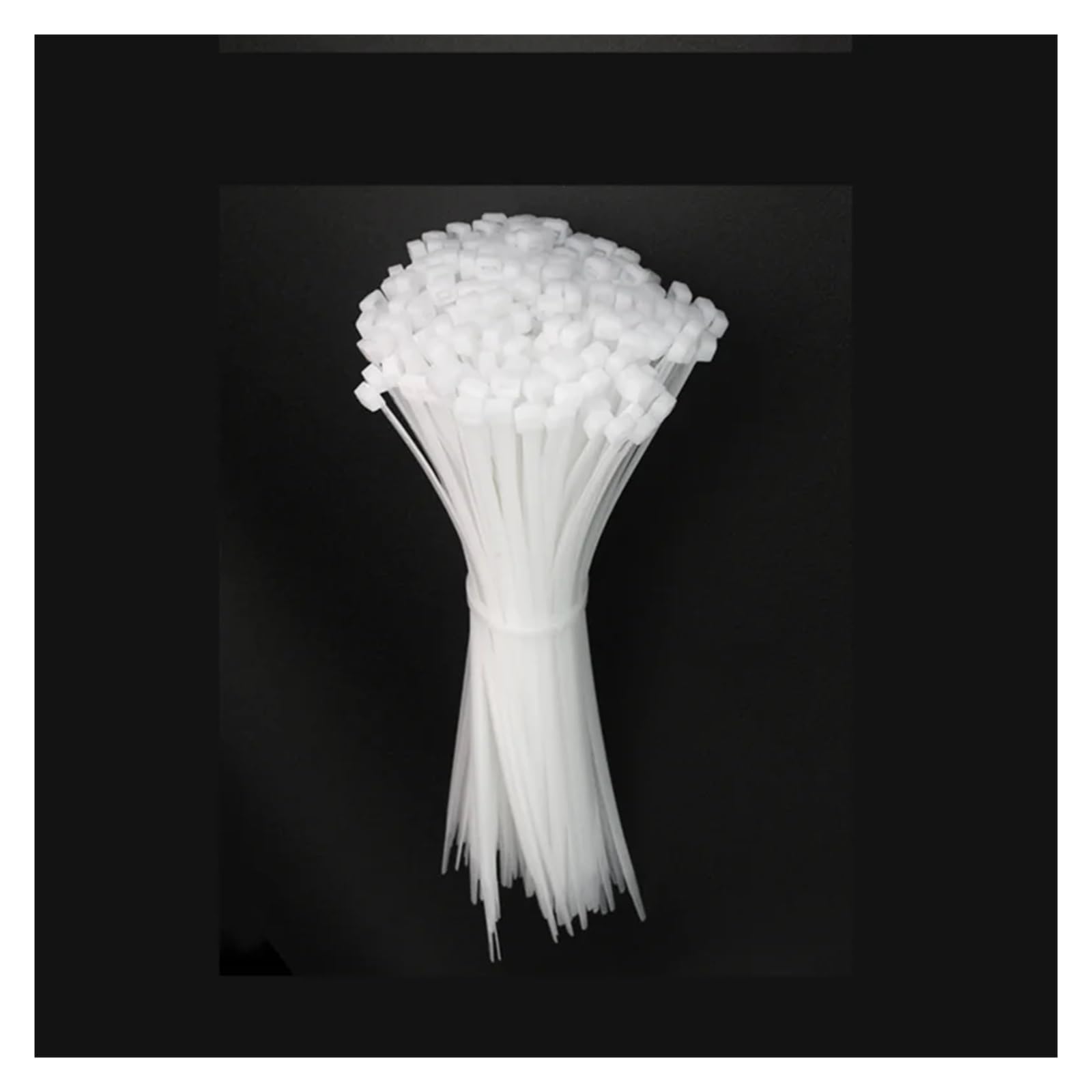 Fascette stringicavo autobloccanti in nylon, 100 pezzi, fascette stringicavo colorate in plastica, fascio di fascette bianche(3.5x400(white)100pcs)