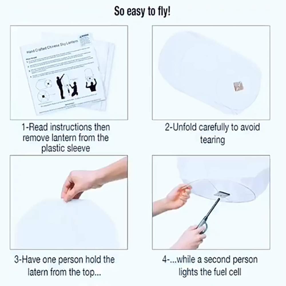 10 Pack Chinese Lanterns, Sky Lanterns Release, Environmentally