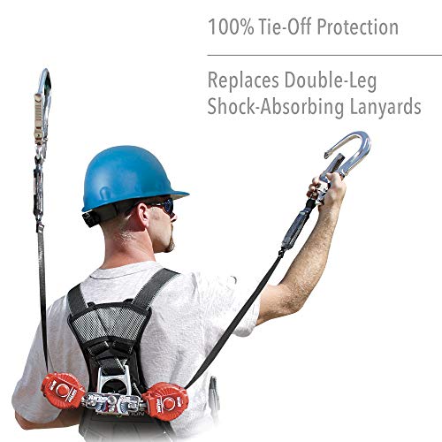 Image of Miller by Honeywell Twin Turbo 6-Foot Fall Protection System with D-Ring Connector and Aluminum Locking Snap Hooks (MFLB-11-Z7 /6FT)