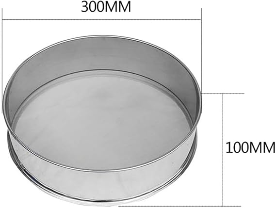 Electric Vibrating Sieving Machine Powder Screening Machine 304 Stainless Steel Lab Sieve Shaker Vibrating Screen 1350N/MIN (10 Mesh)