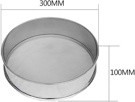 Electric Vibrating Sieving Machine Powder Screening Machine 304 Stainless Steel Lab Sieve Shaker Vibrating Screen 1350N/MIN (10 Mesh)