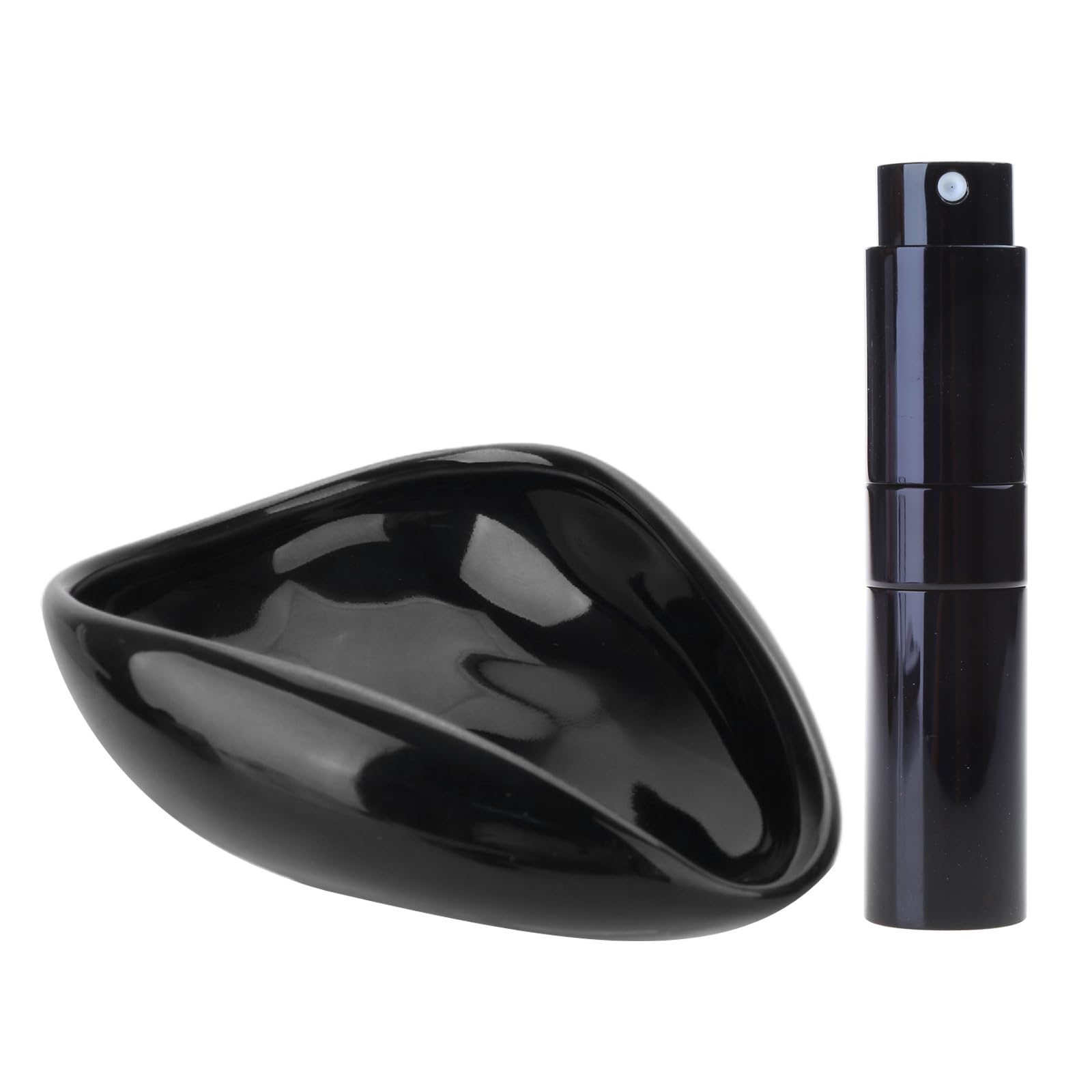 Fazvncv Bean Dosing Cup Ceramic Single Dosing Tray Coffee Accessories Coffee Brewing Equipment for Brewing Bean Measuring Tray