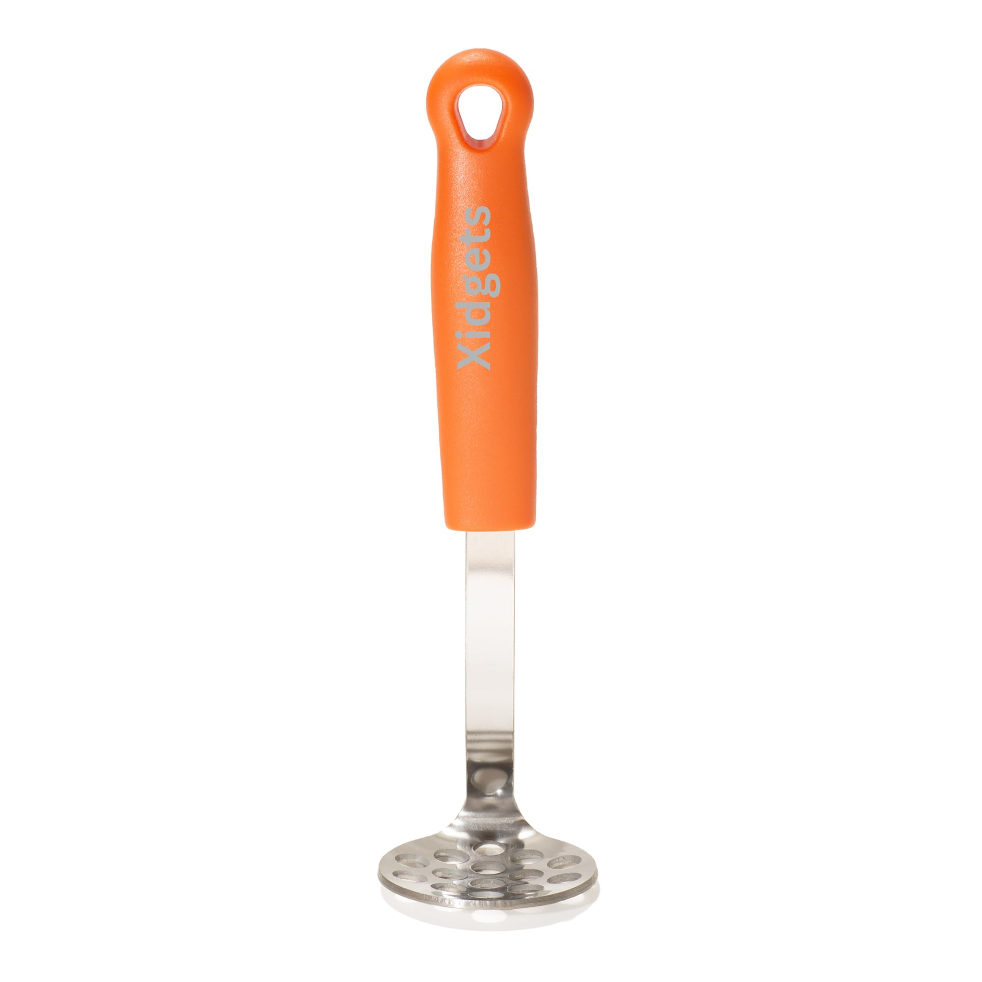 Mini Avocado Masher, Heavy Duty, Kitchen Utensil. Stainless Steel, Tiny Masher, Compact Mini Masher for Avocado - Effortless Guacamole Preparation, Dishwasher Safe (Orange)