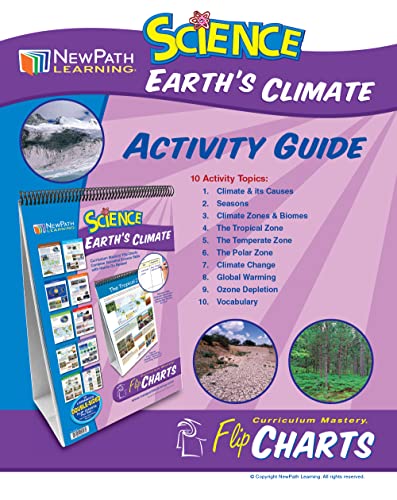 Image of NewPath Learning Earth's Climate Laminated, Double-Sided inchWrite-On /Wipe-Off inch Flip Chart - Set of 10, 12 inch x 18 inch Charts (34-6828)