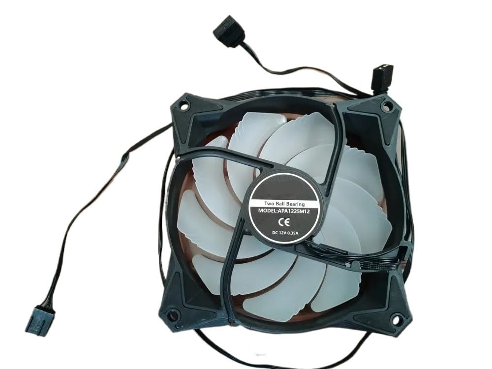 Ventola RGB APA1225M12 PWM con intervallo di 1500-2500 RPM per MSI Mag CORELIQUID 240R 360R con Rumore di Sussurro Ventola ad Acqua per CPU Integrata Frost