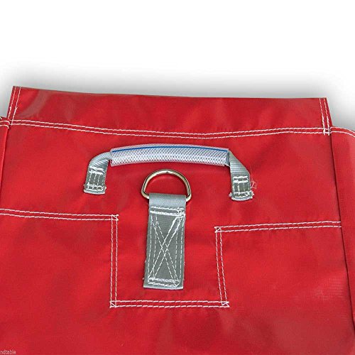 TentandTable Red 21-Inch x 21-Inch Strong Vinyl Sand Bag, Support and Anchor for Inflatables, Bounce Houses and Tents