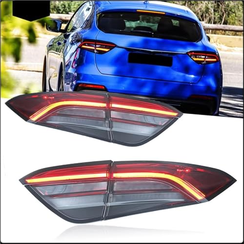 Image of Rear Light Assemblies For Maserati For Levante 2016-2020 Taillight Assembly Modified Light Brake Flowing Turn Rear Lights Car Lamp Accessories