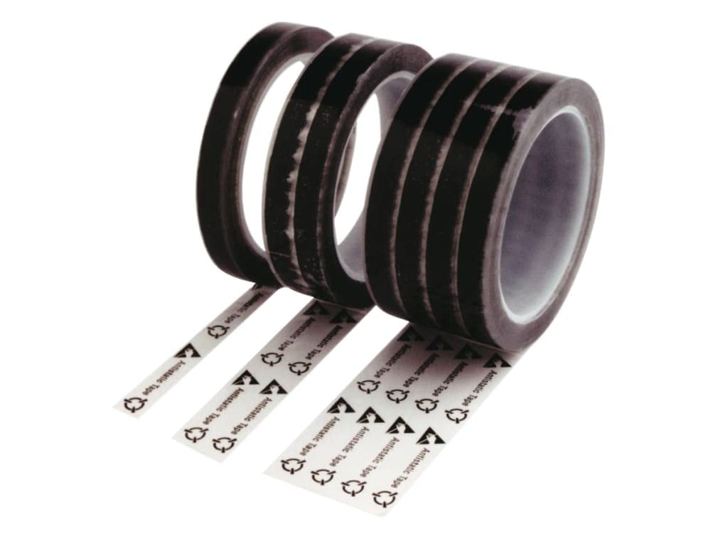 Techni-Pro 205ST1623P - ESD-Safe Tape w/ESD and Anti-Static Symbols, 2' x 72 Yards (3' Core)