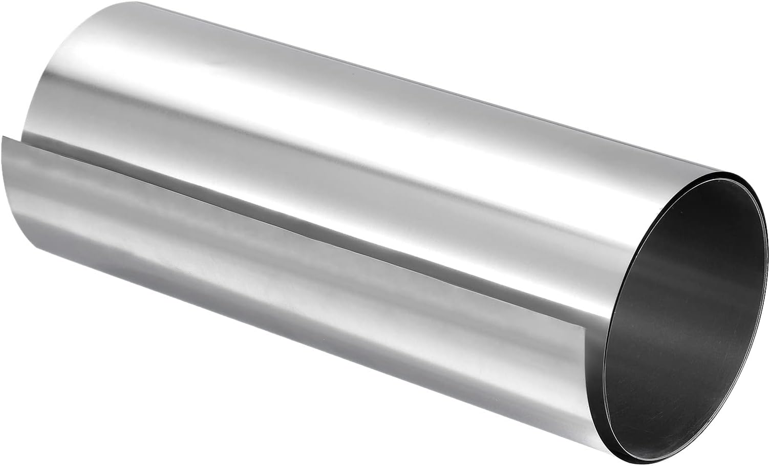 uxcell 304 Stainless Steel Foil Roll, 0.2mm x 200mm x 1M Polished Finish Metal Strip Plate Sheet for Crafts, Electronic Equipment, Silver Tone