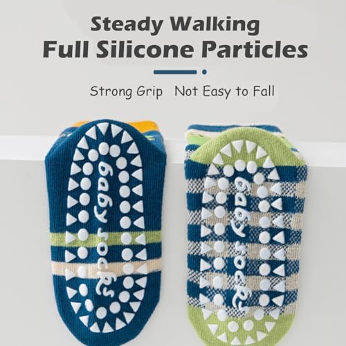 Socks Boys Mid-Calf Ribbed Cuffs Crew Socks Embroidery Fashion Cute Novelty Boys Socks 5 Pairs4