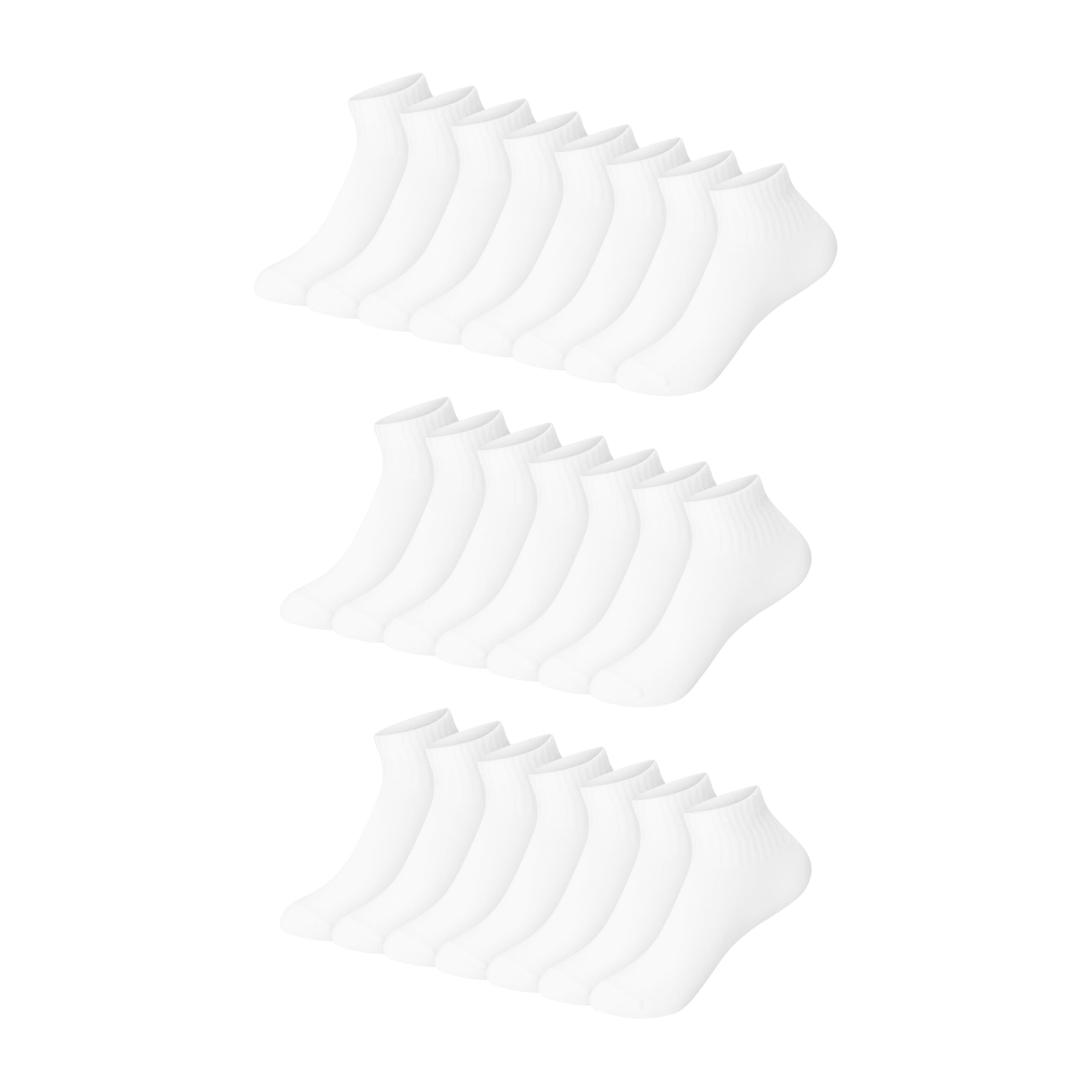 Hanes Boys' Ankle Socks for Boys - Super Value 22-pack Quarter Socks - Lightweight Comfort - No Slip Fit Ez Sort