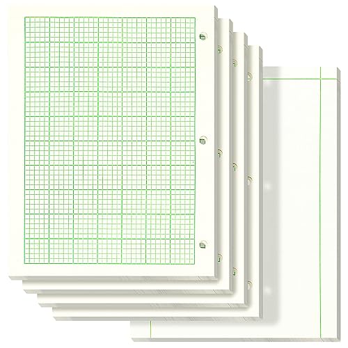 Bloc-notes de calcul d'ingénierie papier quadrillé 21,6x27,9 cm feuille perforée 3 trous
