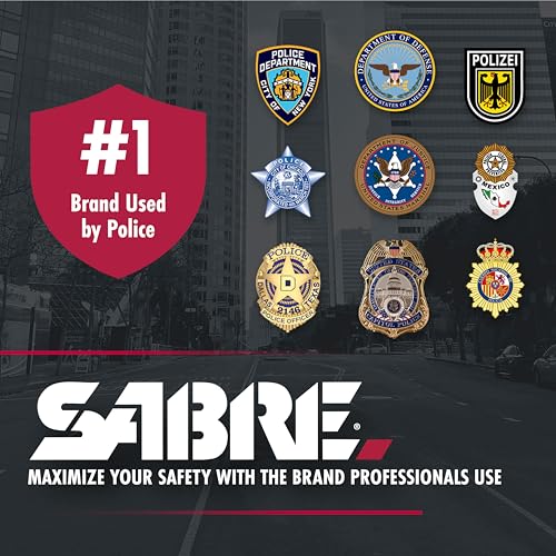 SABRE 3-in-1 Defense Spray – Pepper Spray, Tear Gas & UV Dye, Quick Release Keychain for Easy Carry, Finger Grip for Aim, 3X Longer Spray Time (Up to 10 Seconds), Max Police Strength, 0.54 fl oz - Image 6