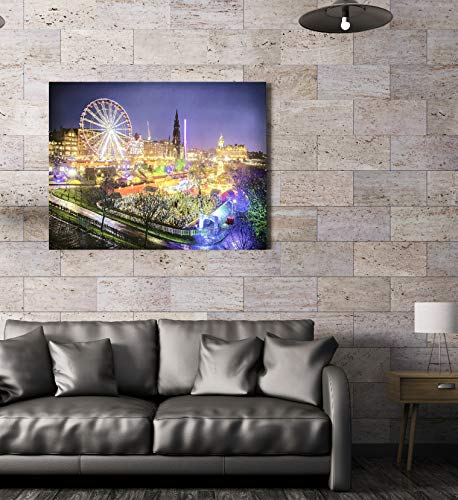 Cuadros con Luz Leds Edimburgo Multicolor para Decorar Salones Modernos 60x80 7