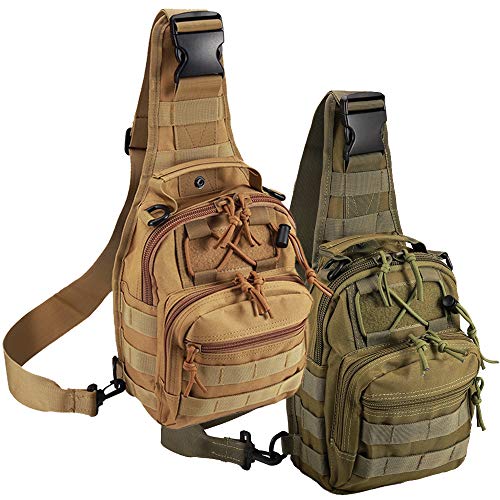 Image of Novemkada Tactical Shoulder Bag,1000D Outdoor Military Sling Daypack Backpack